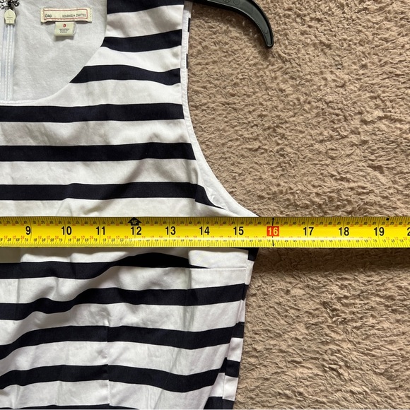 Gap Cotton Blend Striped Pleated Midi‎ Dress with Pockets Women’s Size 0 - Picture 6 of 7